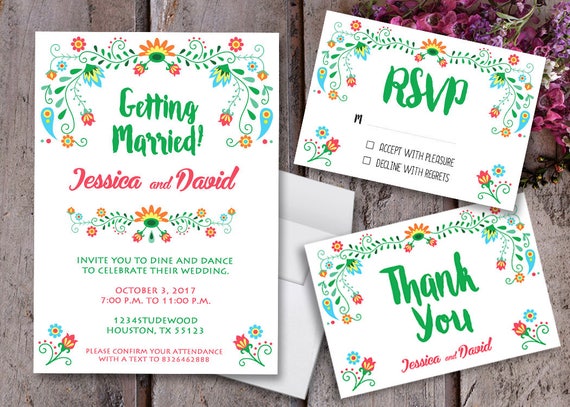 mexican wedding invitation mexican fiesta invitations etsy
