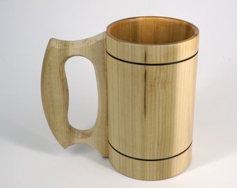 One pint tulipwood tankards