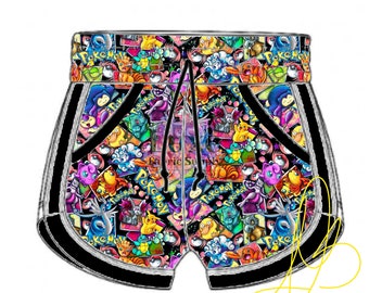 Retro Shorties "Catch Them All" kids