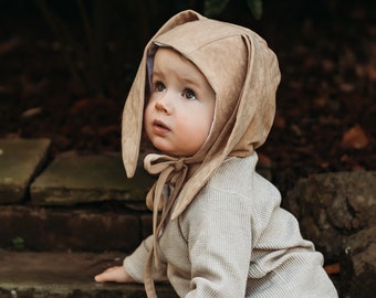 Bunny Bonnet | Baby Toddler Hat | Easter Hat | Cute Baby Photography Prop | Peter Rabbit Costume | Guess How Much I Love You | Animal Hat