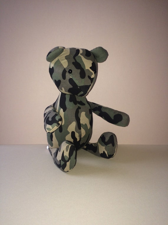 camo teddy bear