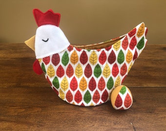 Chicken Easter Basket | Easter Egg Hunt | Egg Warmer | Rustic Farmhouse Decor | Country Cottage Kitchen | Chicken & Egg | Easter Decor Gift