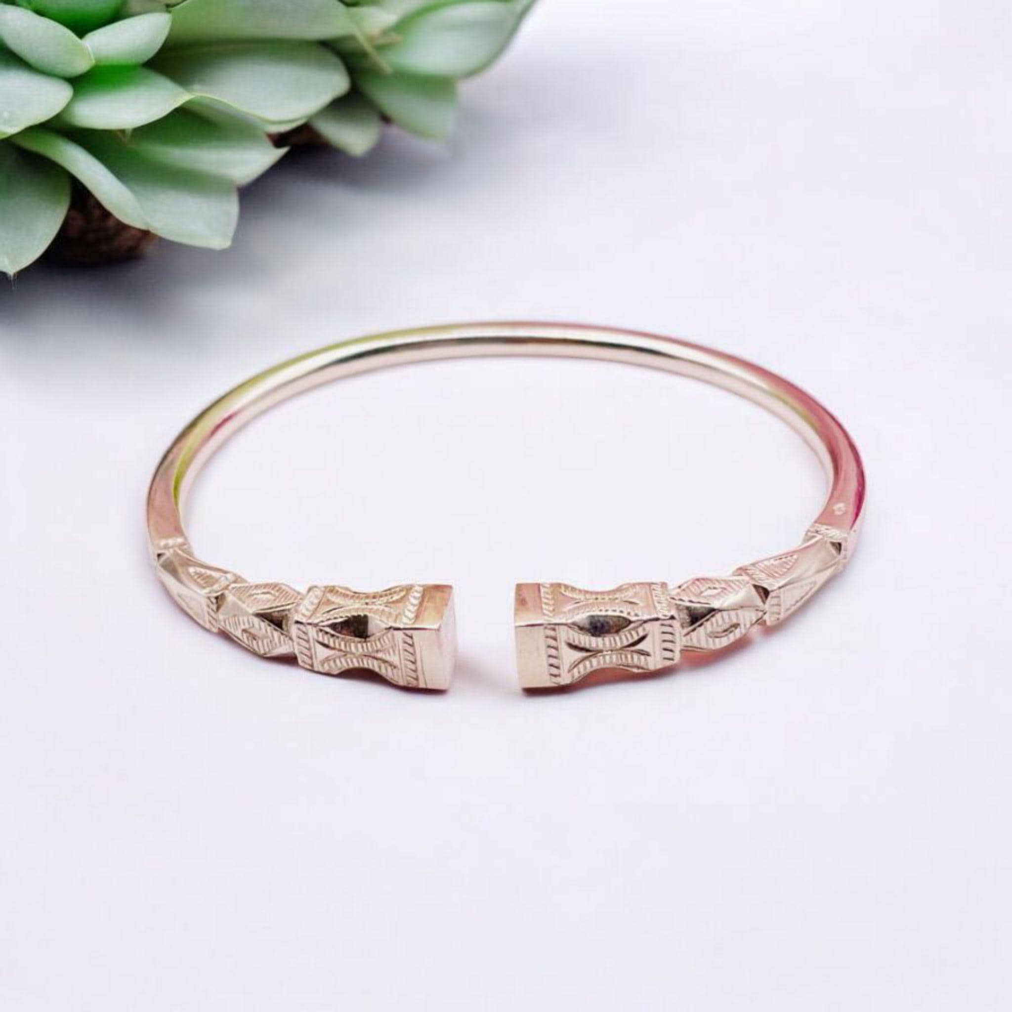 Bracelet Jonc Homme Argent Massif 950/1000 - Vangovango Gasy Ref10 Soa - Neuf Avec étiquettes