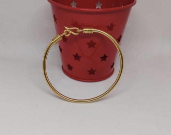 Vangovango gasy Woman Man bangle bracelet in solid 18K Madagascar gold