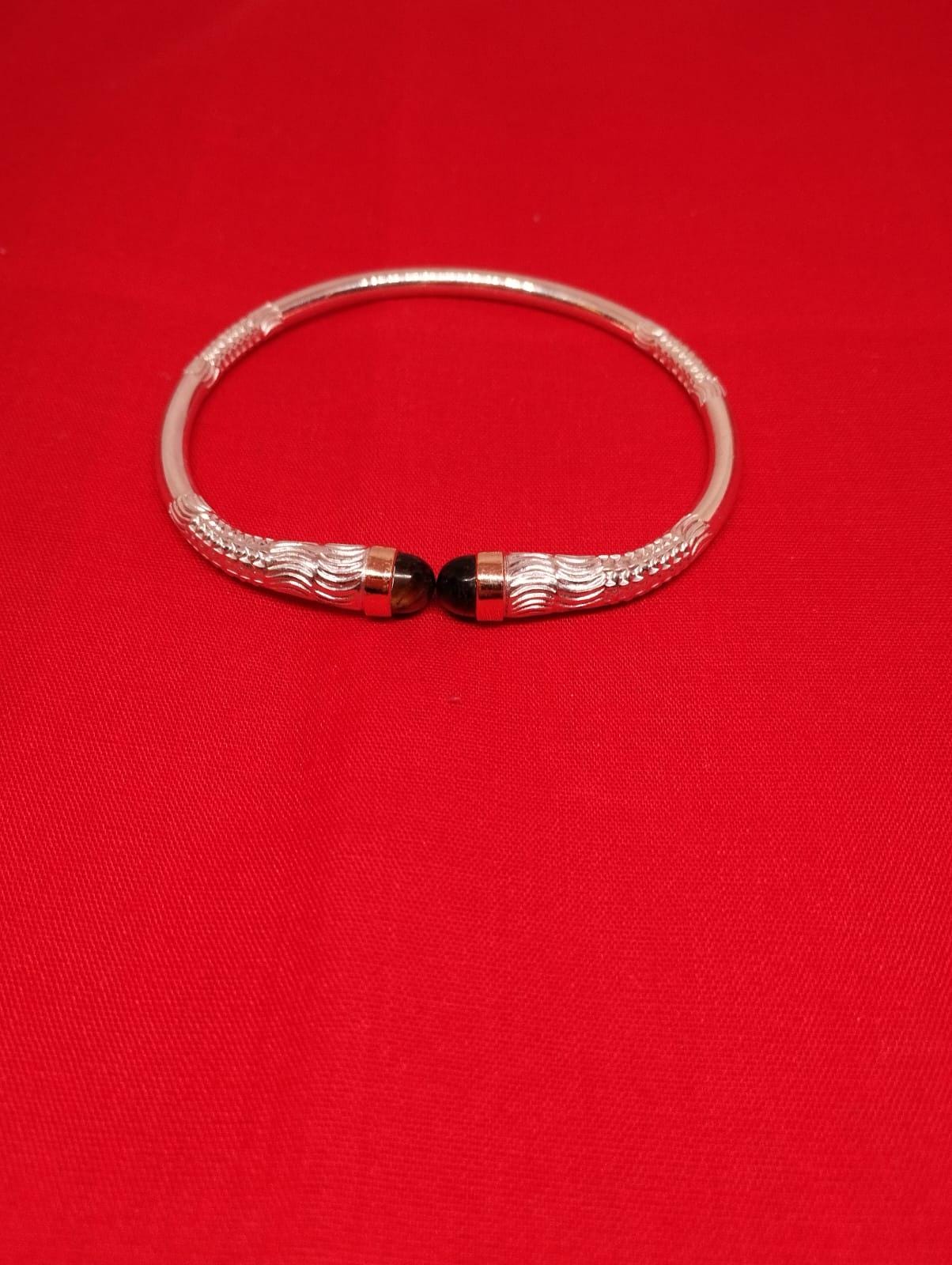 Bague En Argent 950 Madagascar Avec Opale Noire - Taille 56 - Fait Main Par SoaArtShop - Neuf