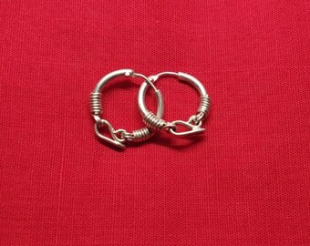 Boucles D'oreilles Pendantes Vangovango - Argent Massif 925 - Motif Soa - 3cm - Création Malgache