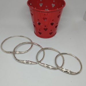 Vangovango gasy Child Teenager small wrist bangle bracelet in solid silver from Madagascar. Models to choose from