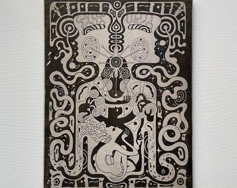 Origin of Mankind Limited Transfer Print on Wood Panel