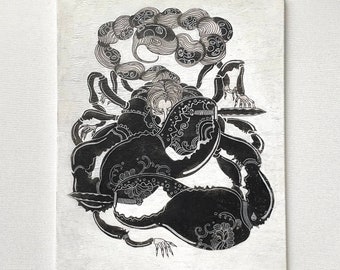 Scorpion Warrior - Hand-made canvas print