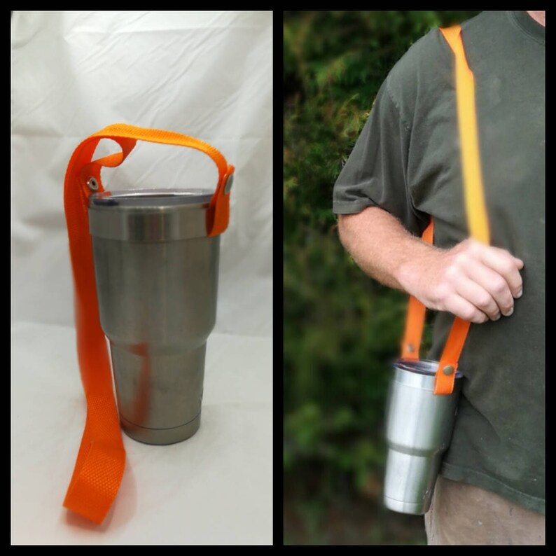 FREE SHIPPING Yeti Holder Tumbler Carrier Cup Sling Coffee Etsy