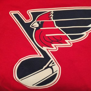 St.Louis Blues Cardinals MASH-UP MLB NHL T-Shirt Sweatshirt Hoodie Gifts  for Fans - Bluefink