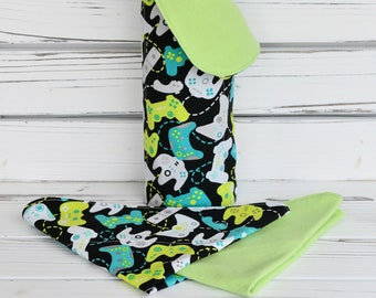 Toallas sin papel para niños ~ Resistentes, de doble capa ~ 100 % algodón ~ Costuras duraderas ~ 29,5 cm cuadrados ~ Acolchadas con bordes rematados ~ Fabricadas en EE. UU.