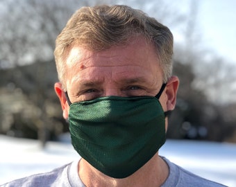 Micro Mesh One Layer Sports Face Mask | Breathable | Adult to Toddler | Adjustable | Ultra Light | Nose Wire | Handmade in the USA