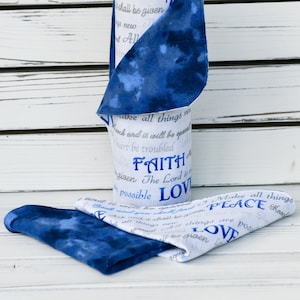 Faith Reusable Paperless Towels ~ Heavy Duty 2 Ply ~ 100% Cotton ~ 11.5” Square ~ Quilted and Topstitched ~ Finished Edges ~ Made in the USA