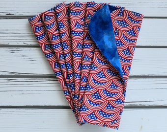 Toallas patrióticas reutilizables sin papel ~ Heavy Duty 2 capas ~ 100% algodón ~ Durable ~ 11.5" ~ Bordes con acabado profesional ~ Fabricado en los EE. UU.