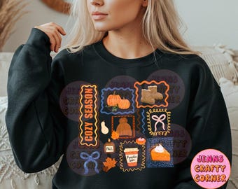 Modne jesienne ramki kokietki Png, Przytulny sezon Png, Dynia Preppy Fall Png, Koronkowa jesienna kokarda PNG, Koszula jesienna Png, jesień png