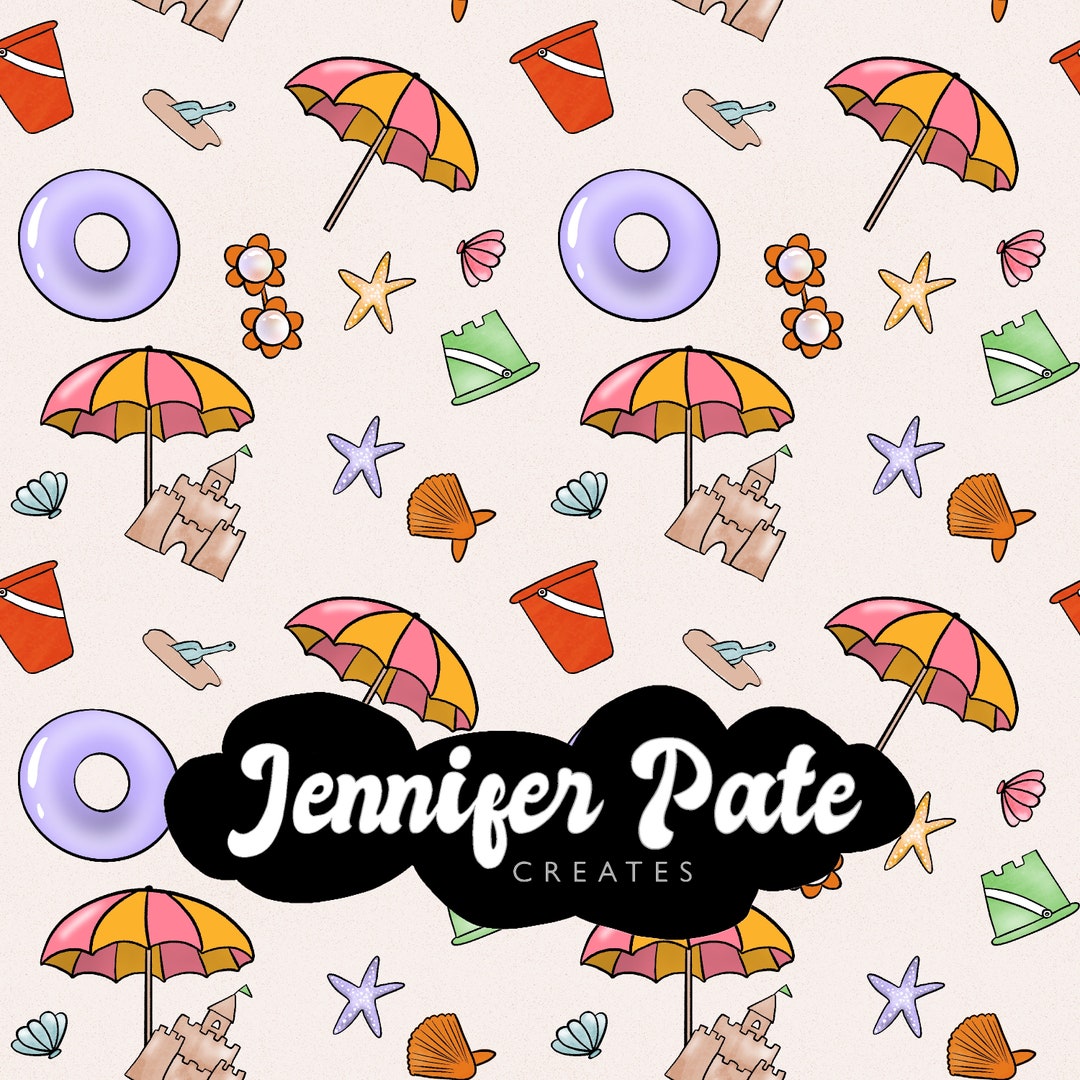 Summer Beach | Boho Seamless File | Repeating File | Seamless Pattern ...