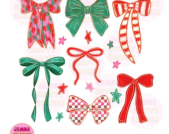 Preppy pink coquette Christmas png design, trendy pink Christmas shirt, Christmas bows shirt design, DTF png design, holiday coquette png