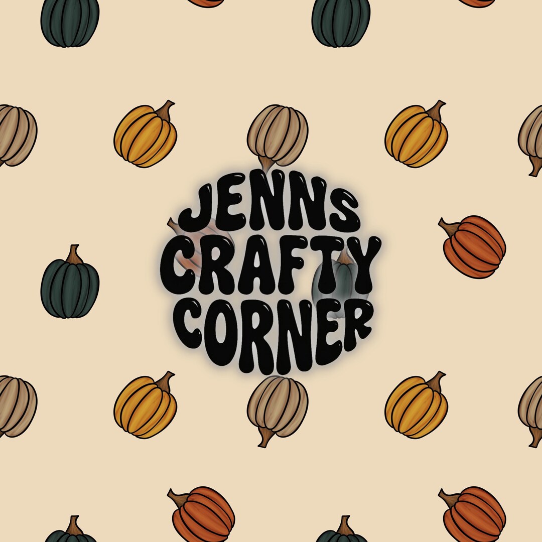 Neutral Fall Pumpkin Seamless Pattern: Farmhouse Fabric Design (digital ...