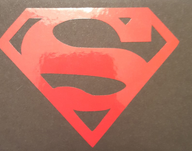Superman Vinyl Decal Etsy