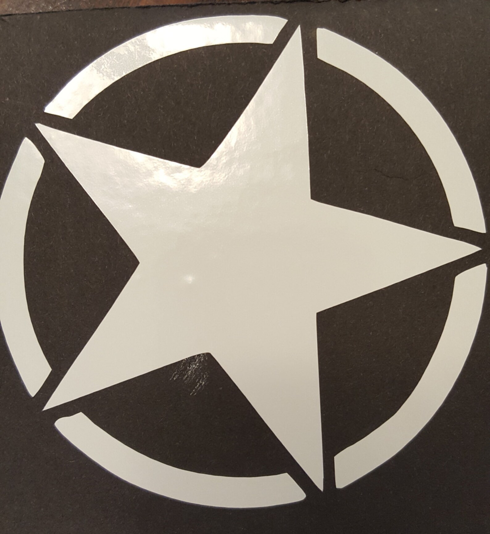 Jeep Army Star Vinyl Decal Etsy