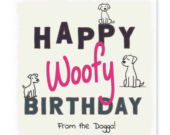 From the Dog Birthday Card - From the Doggo Greetings Card