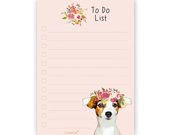 Jack Russell To Do Notepad - A6 Tear off Notebook - Jack Russell Gift - Jack Russell Stationery
