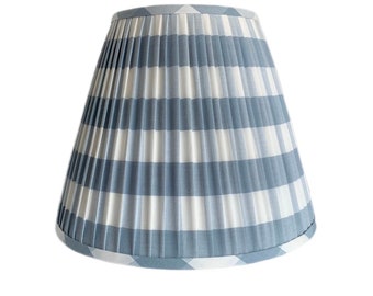 UNTORN Bouclé Check Lampshade Hat ハット Fabric Drum Lamp Shade Checkered Fabric Lampshade Buffalo