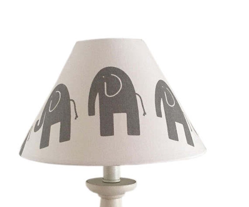elephant lamp shade nursery