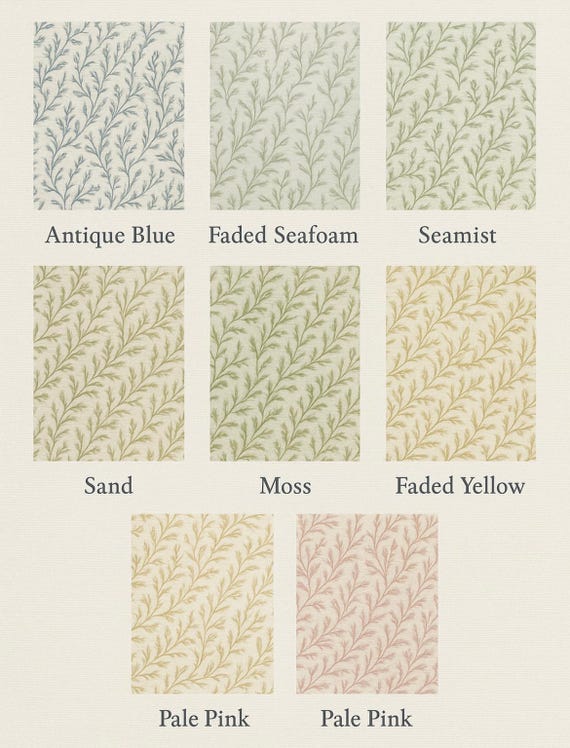 Sold individually -Chelsea Textile Fern Vine Pattern Pleated Lampshade-  sconce  chandelier shade-Custom Made-To-Order-lGathered Lam