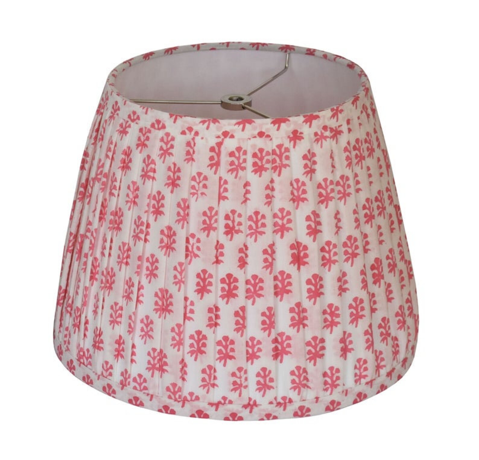 Pleated Lampshadelamp Shadepink Floral Pleated Sconce Etsy