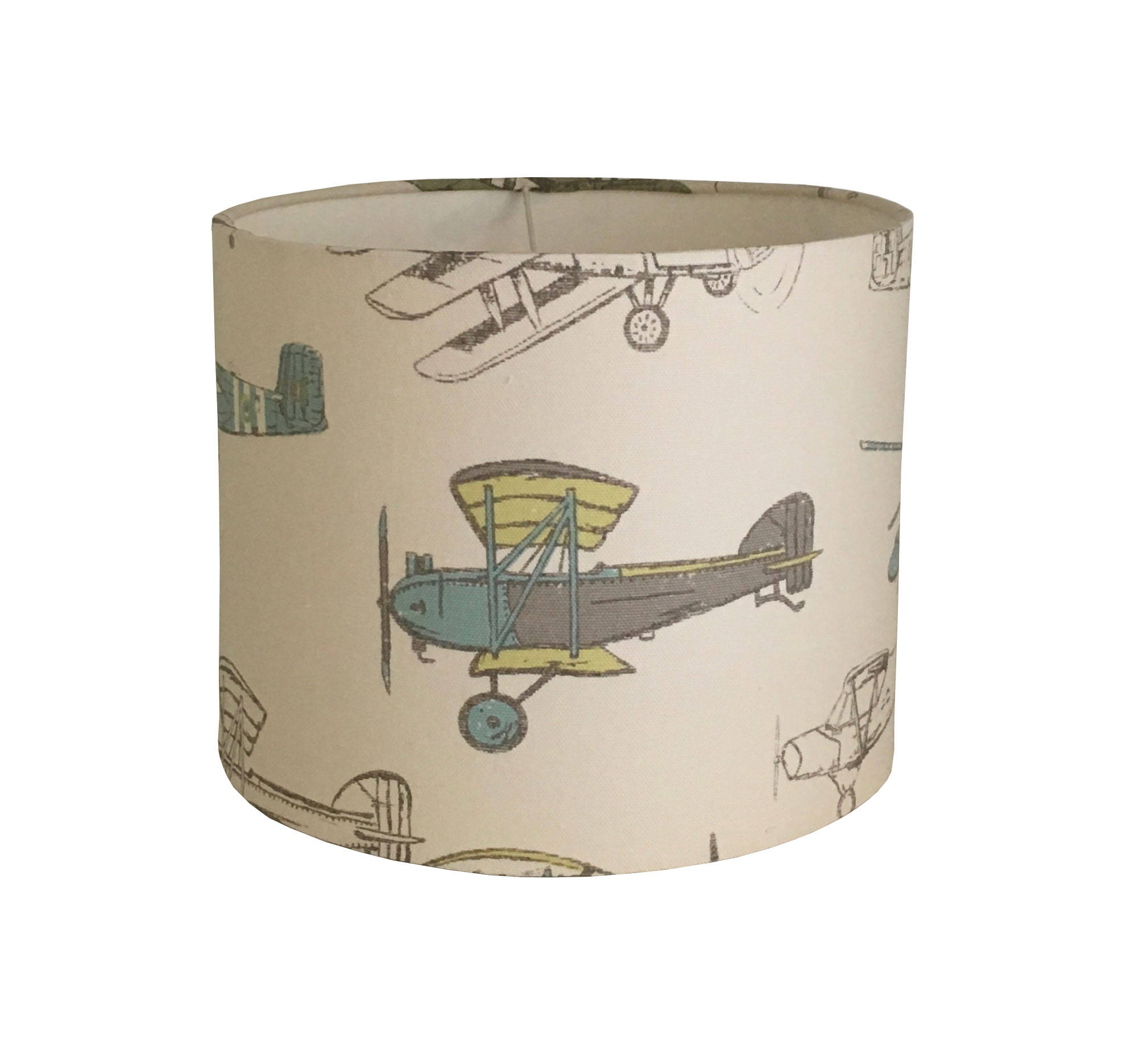 Airplane Lamp Shade Baby Boy Nursery Orange Lampshade Boys