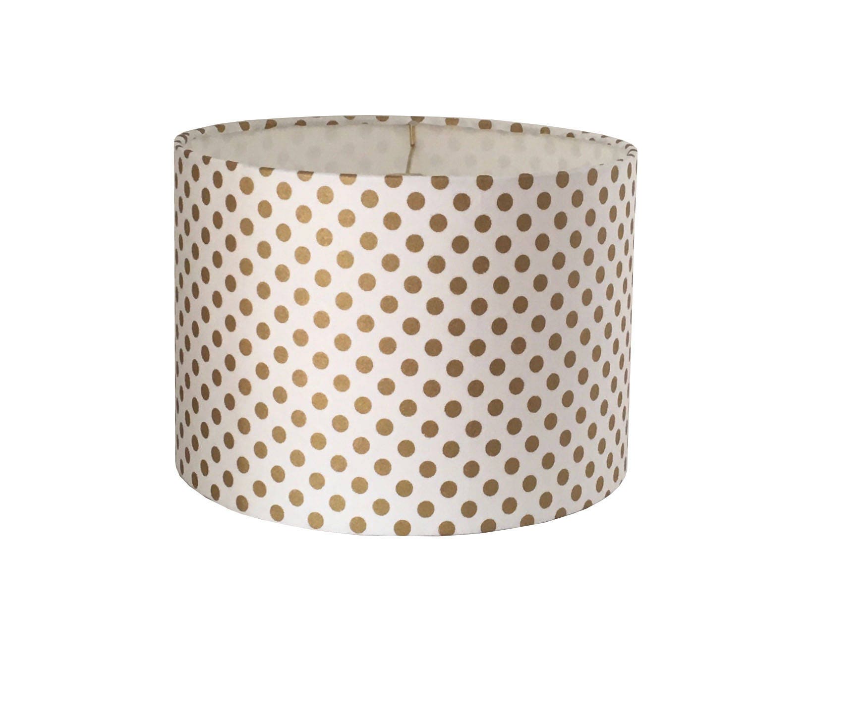 gold polka dot lamp shade