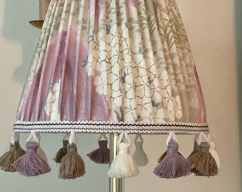 Willow Tree Lavender  Pleated Lampshades sonce chandelier shade -Custom Made-To-Order-Anna French