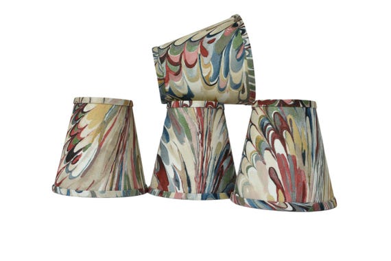 Sold Individually-Taplow Print - Spice/Leaf  Lampshade- sconce chandelier shade-Custom Made-To-Order Multiple Sizes