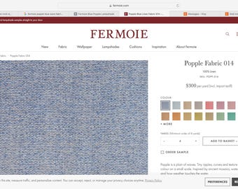 Sold Individually- 2 Fermoie  Blue Popple Lampshades -Com Fitting