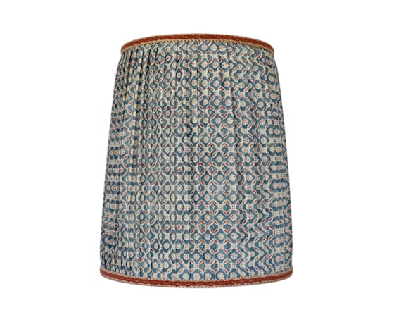 SOLD INDIVIDUALLY- Floral Medallion Pleated Lampshade: Custom Sconce Chandelier Shade