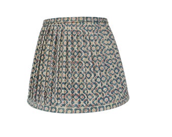 SOLD INDIVIDUALLY- Floral Medallion Pleated Lampshade: Custom Sconce Chandelier Shade