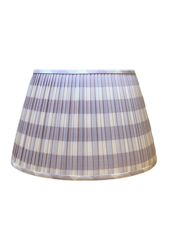 grinende faldt tendens Lilac Camden Check Pleated Lampshade Lamp Shade-lilac Buffalo - Etsy