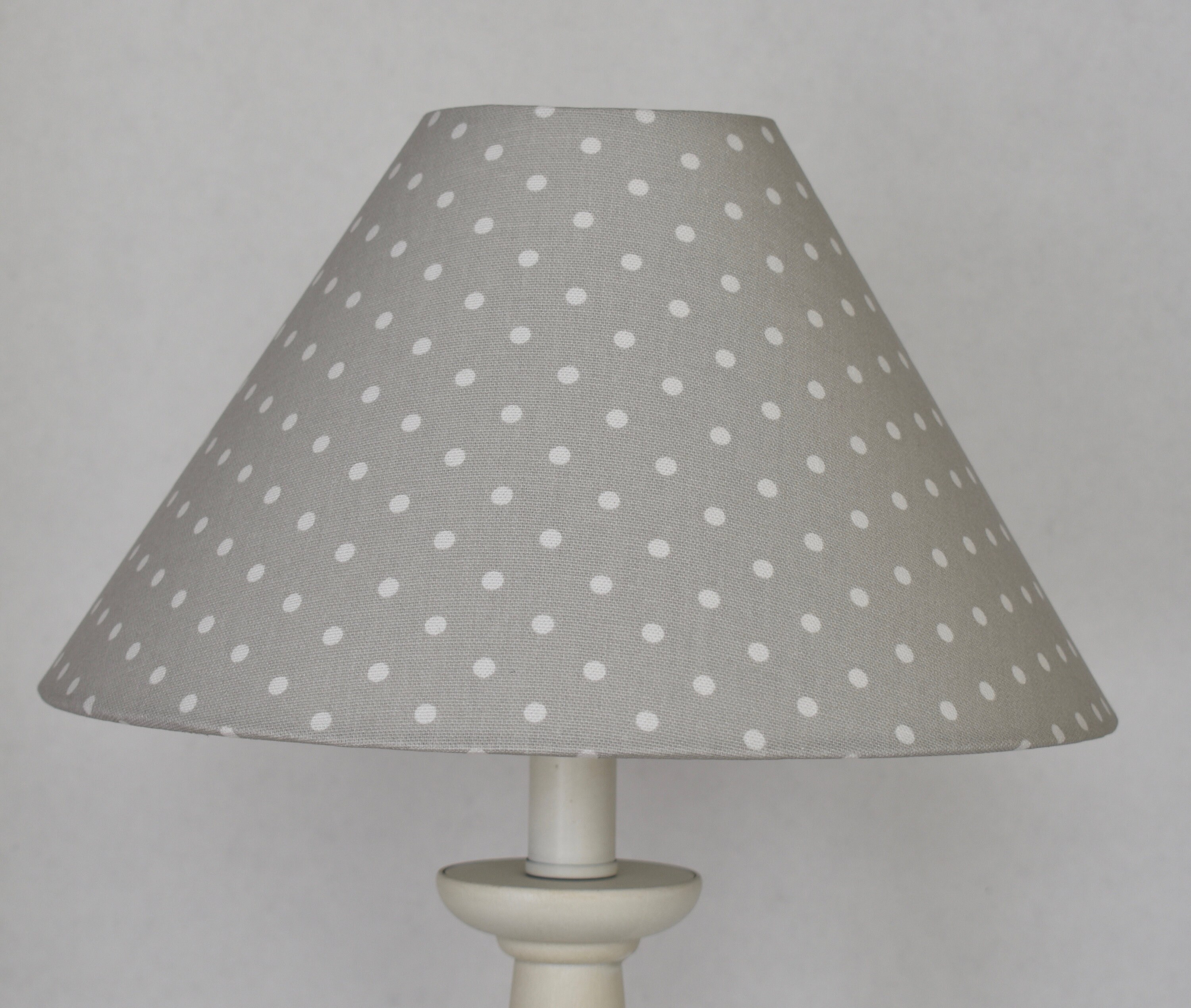 Grey Monogrammed Lampshade Gray Mini Dot White Lamp Shade