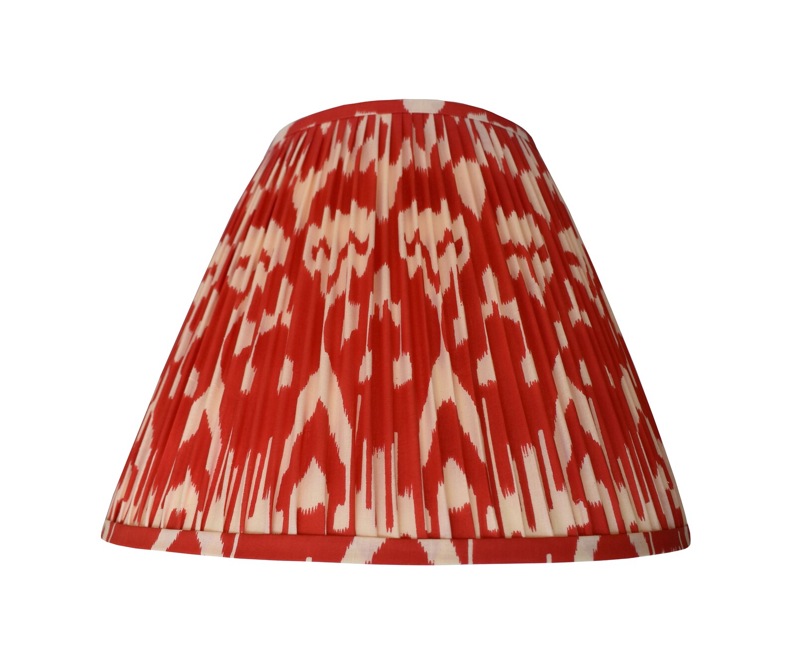 Pleated Lampshadered Ikat Lamp Shadered Floral Pleated Etsy