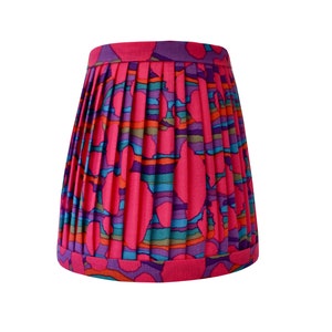 Pleated  Lampshade-Multi Color lamp Shade- Floral Pleated sconce chandelier shade-Custom Made-To-Order-Home Decor-Gathered Lamp Shade