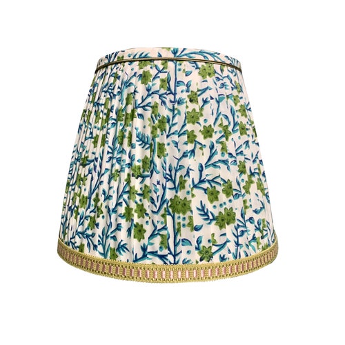 Blue and Green Floral Sconce Shade - Etsy