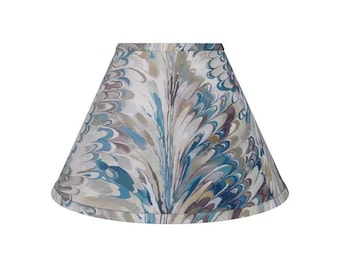 Taplow Print - Peacock/Gold Lampshade- sconce chandelier shade-Custom Made-To-Order- Lamp Shade- Multiple Sizes