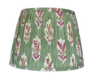 Forest Green  Pleated sconce chandelier Lampshade -Custom Made-To-Order-Gathered Lamp Shade