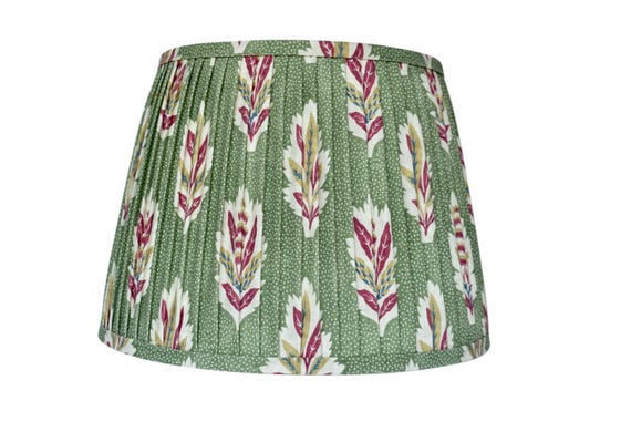 Forest Green  Pleated sconce chandelier Lampshade -Custom Made-To-Order-Gathered Lamp Shade