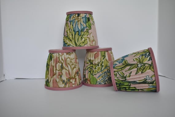 Sold Individually-Multicolor Linen Pleated Lampshade: Sconce Chandelier Shade