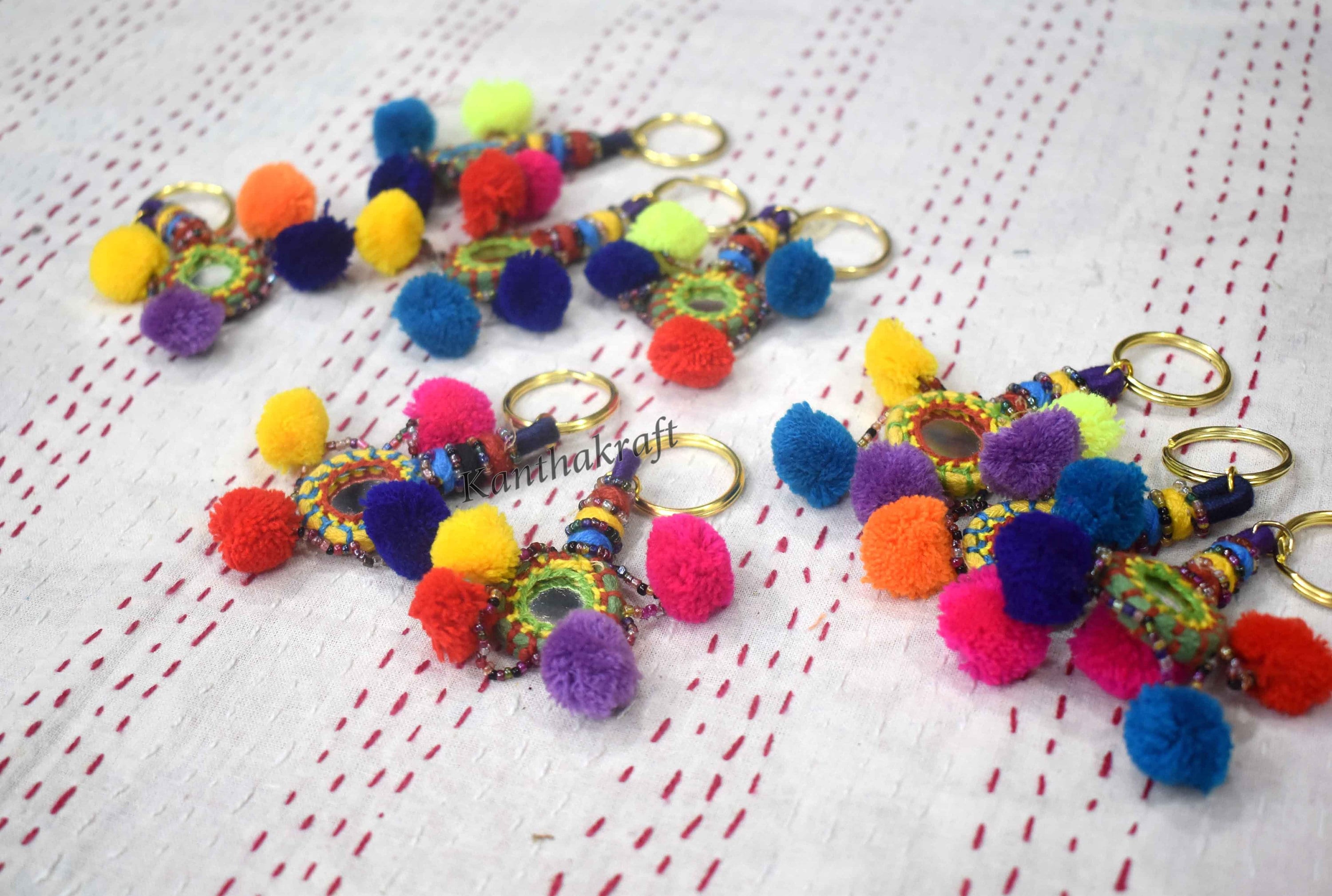 Portachiavi Colorato Boho Nappa Fascino Per Le Donne Borsa Ciondolo Portachiavi Nappa