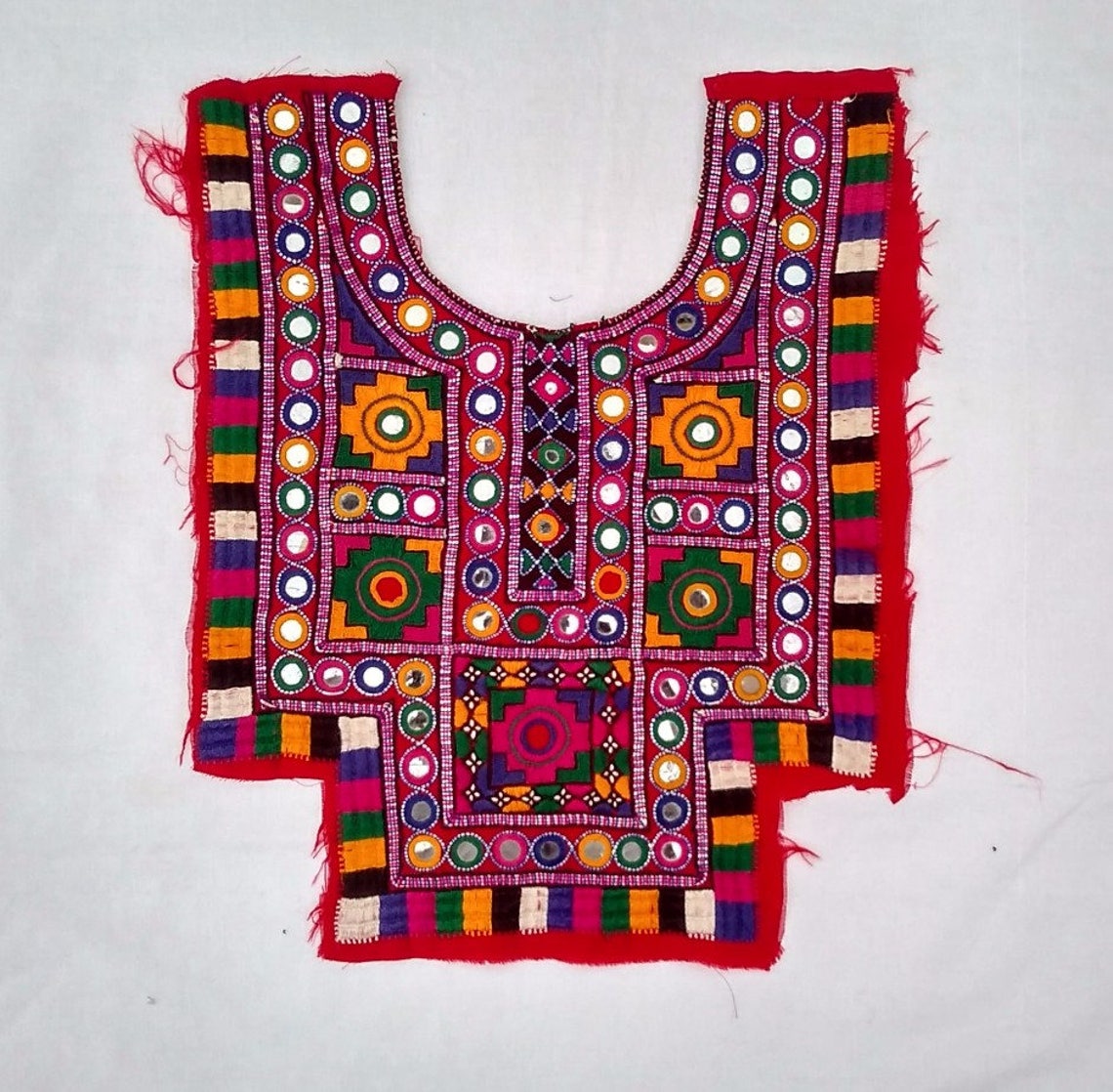 Vintage Special Hand Embroidered Neck Yoke Amazing Needle Etsy