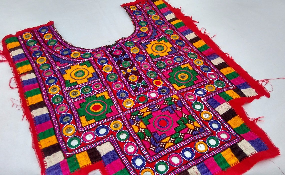 Vintage Special Hand Embroidered Neck Yoke Amazing Needle Etsy